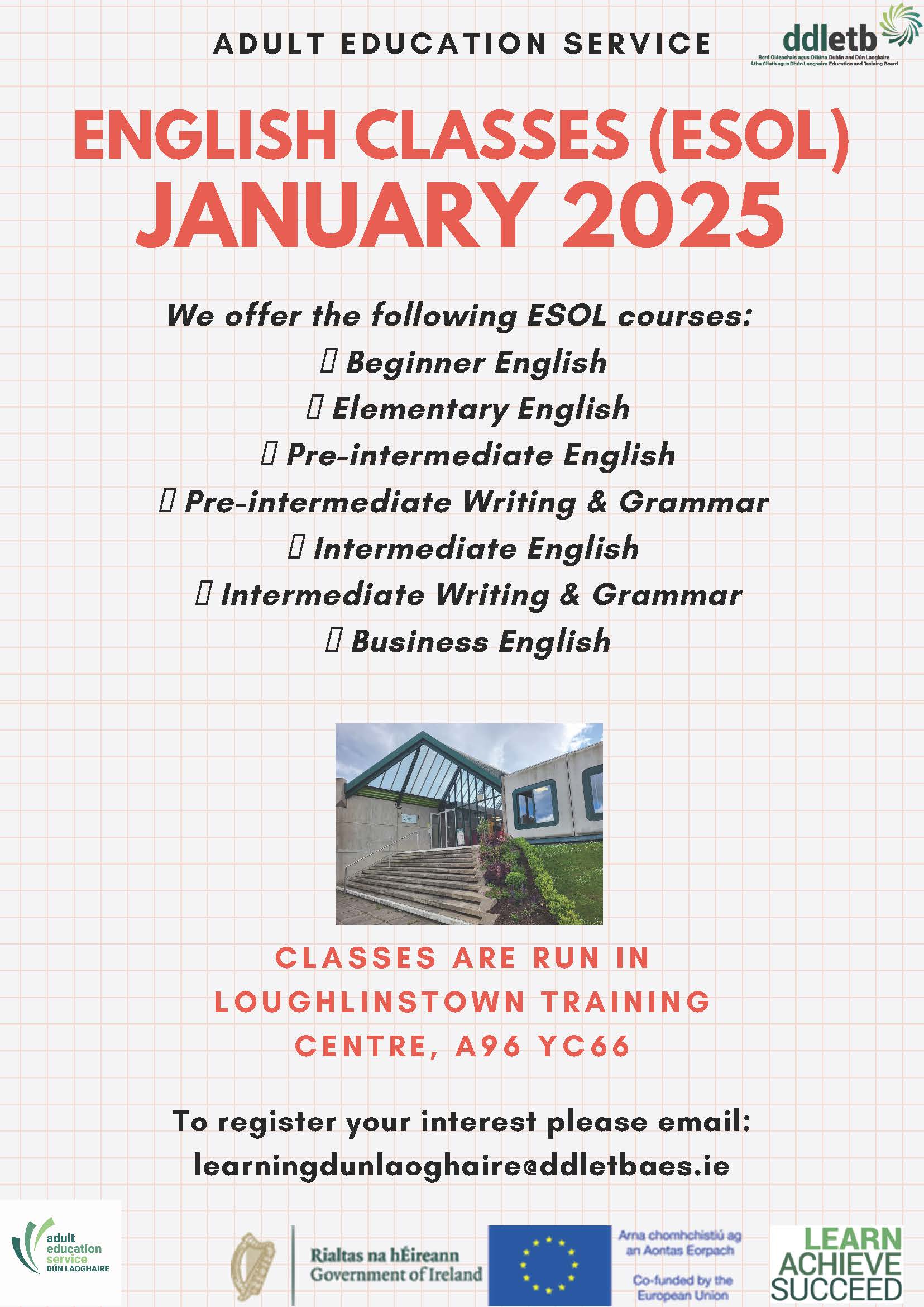 ESOL Class Loughlinstown